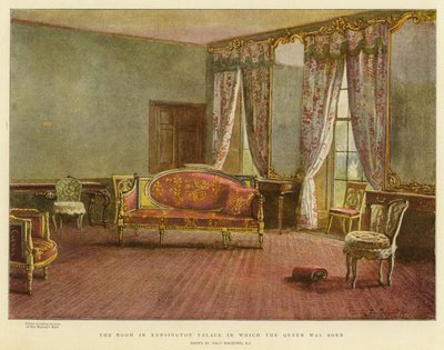 The Room in Kensington Palace in which the Queen was Born by Percy Macquoid